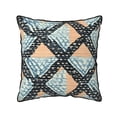 thumbnail image 1 of Velvet Rimmed Pillowcase Is Not Easy To Open Line Deformation Invisible Zipper Opening And Closing Only Pillowcase Does Not Contain Pillow Core Argyle Plaid Lightcoral_1 20"X20", 1 of 7