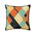 thumbnail image 1 of Velvet Rimmed Pillowcase Is Not Easy To Open Line Deformation Invisible Zipper Opening And Closing Only Pillowcase Does Not Contain Pillow Core Argyle Plaid Lightcoral_3 18"X18", 1 of 8