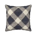 thumbnail image 1 of Velvet Rimmed Pillowcase Is Not Easy To Open Line Deformation Invisible Zipper Opening And Closing Only Pillowcase Does Not Contain Pillow Core Argyle Plaid Lightslategray_4 18"X18", 1 of 8