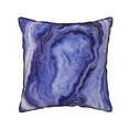 thumbnail image 1 of Velvet Rimmed Pillowcase Is Not Easy To Open Line Deformation Invisible Zipper Opening And Closing Only Pillowcase Does Not Contain Pillow Core Blueviolet Marble_3 18"X18", 1 of 8