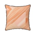 thumbnail image 1 of Velvet Rimmed Pillowcase Is Not Easy To Open Line Deformation Invisible Zipper Opening And Closing Only Pillowcase Does Not Contain Pillow Core Lightsalmon Geometric Lines_3 18"X18", 1 of 8