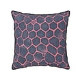 thumbnail image 1 of Velvet Rimmed Pillowcase Is Not Easy To Open Line Deformation Invisible Zipper Opening And Closing Only Pillowcase Does Not Contain Pillow Core Snake Skin Print Style Palevioletred_1 20"X20", 1 of 8
