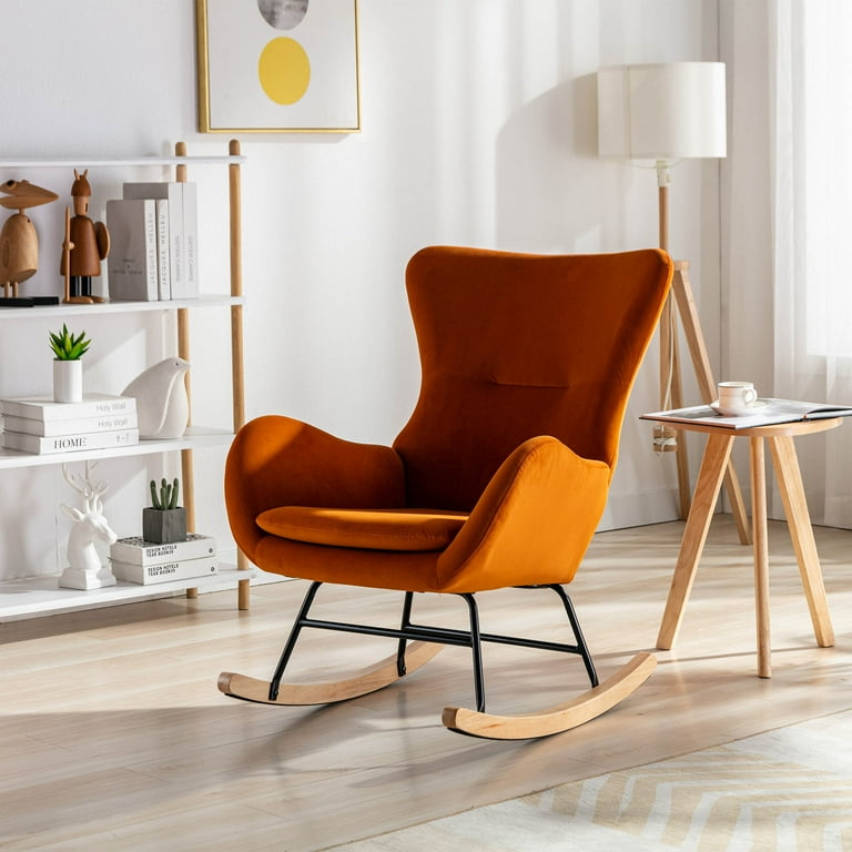 Walmart velvet rocking chair deals