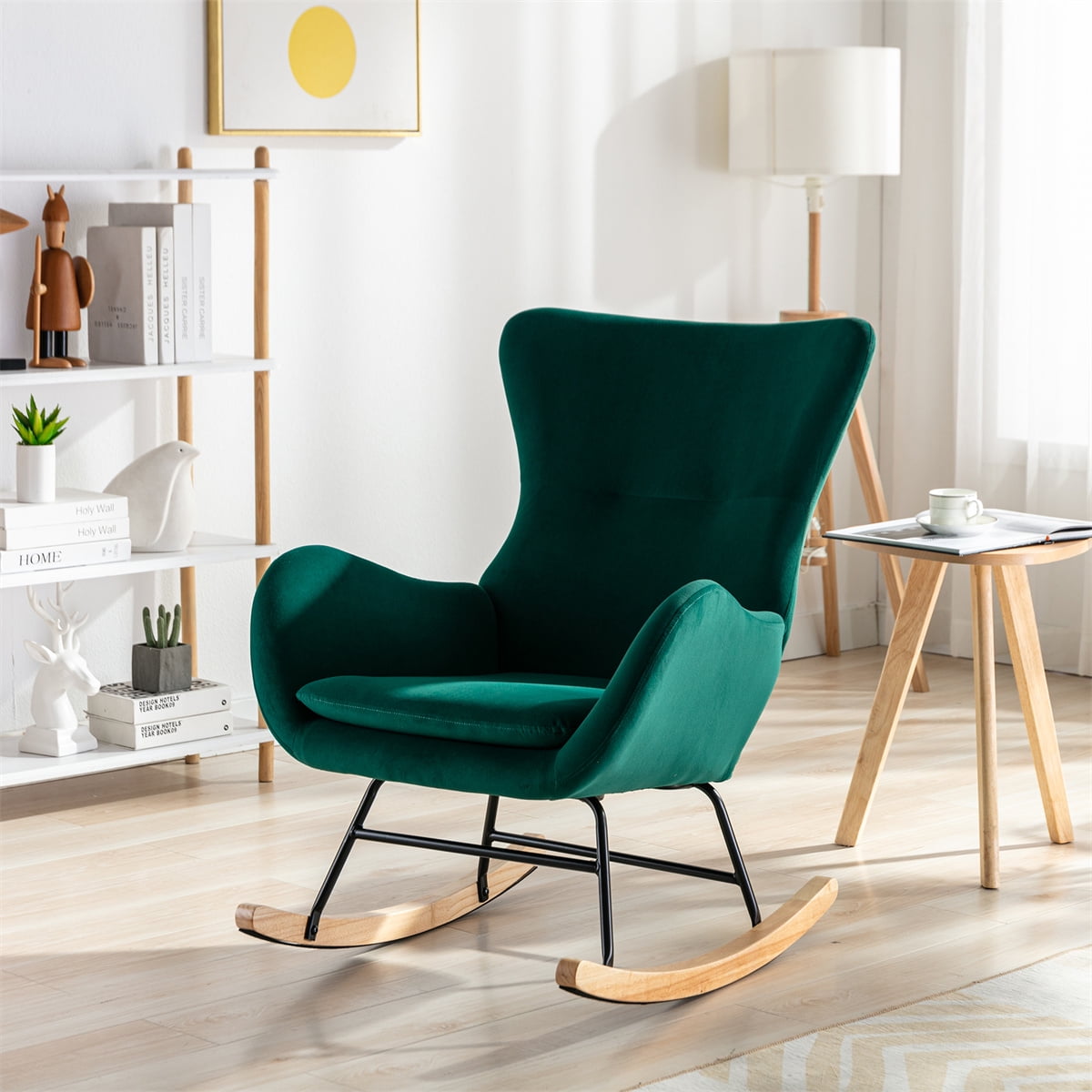 Velvet nursing deals chair