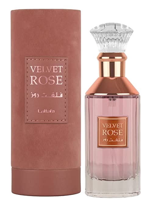 Lattafa Velvet Rose Eau de Parfum, 3.4 oz