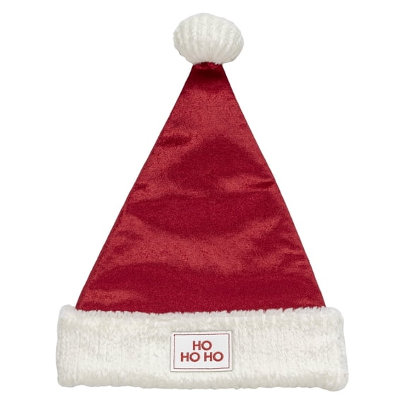 Velvet Santa Hat, Red and White, 17", by Holiday Time