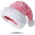 thumbnail image 1 of Velvet Santa Hat for Adults, Unisex Velvet Touch Comfort Christmas Hats for New Year Festive Party Christmas Supplies, 1 of 7