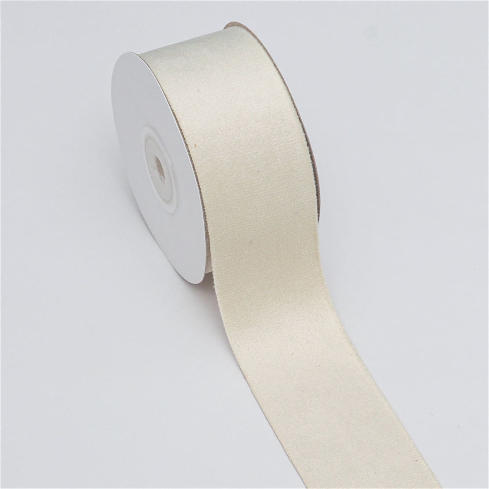 Velvet Satin Ribbon, Flocking Ribbon, 1.6Inch Cream Ribbon, Velvet ...