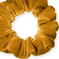 thumbnail image 1 of Velvet Scrunchies Jumbo Size Plush Big Ponytail Holders Thick Braided Locked Hair Big Made in the USA Gold, 1 of 7