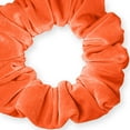 thumbnail image 1 of Velvet Scrunchies Jumbo Size Plush Big Ponytail Holders Thick Braided Locked Hair Big Made in the USA Orange Tangerine, 1 of 7