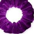 thumbnail image 1 of Velvet Scrunchies Jumbo Size Plush Big Ponytail Holders Thick Braided Locked Hair Big Made in the USA Orchid Dark, 1 of 7