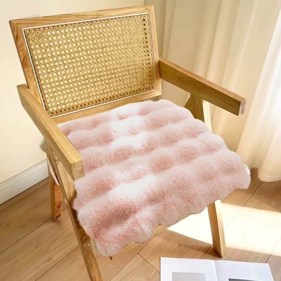 Velvet Seat Pad with Enhanced Airflow Design All Season Use Non-Slip Bottom for Office Chair and Stool