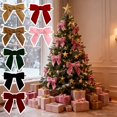 thumbnail image 1 of Velvet Small Christmas Bows 24 PCS 3.15 Inch Mini Bows for Christmas Tree Wreath Gift Wrapping Crafts Party Wedding Holiday Door Garland Decor, Home Decor, 1 of 4