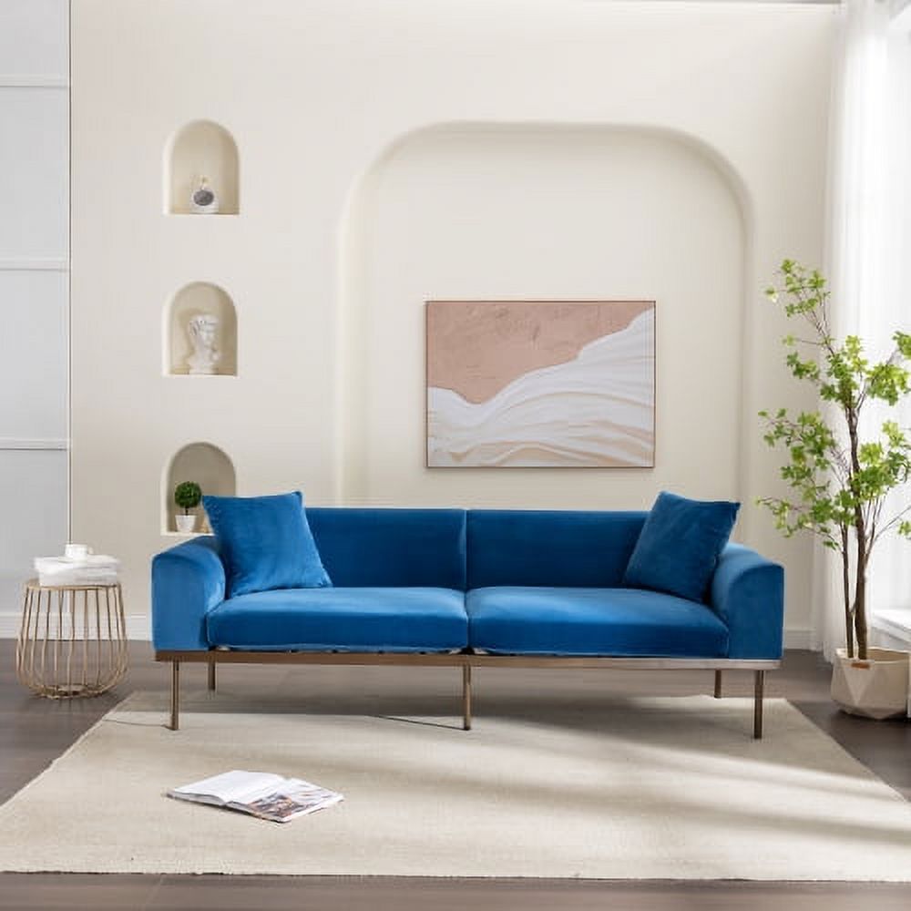 Vevlet Ribble Couch Velvet Sofa, 3-Seater Sofa Couch, Velvet Upholstered Sofa Couch, Sofas ...