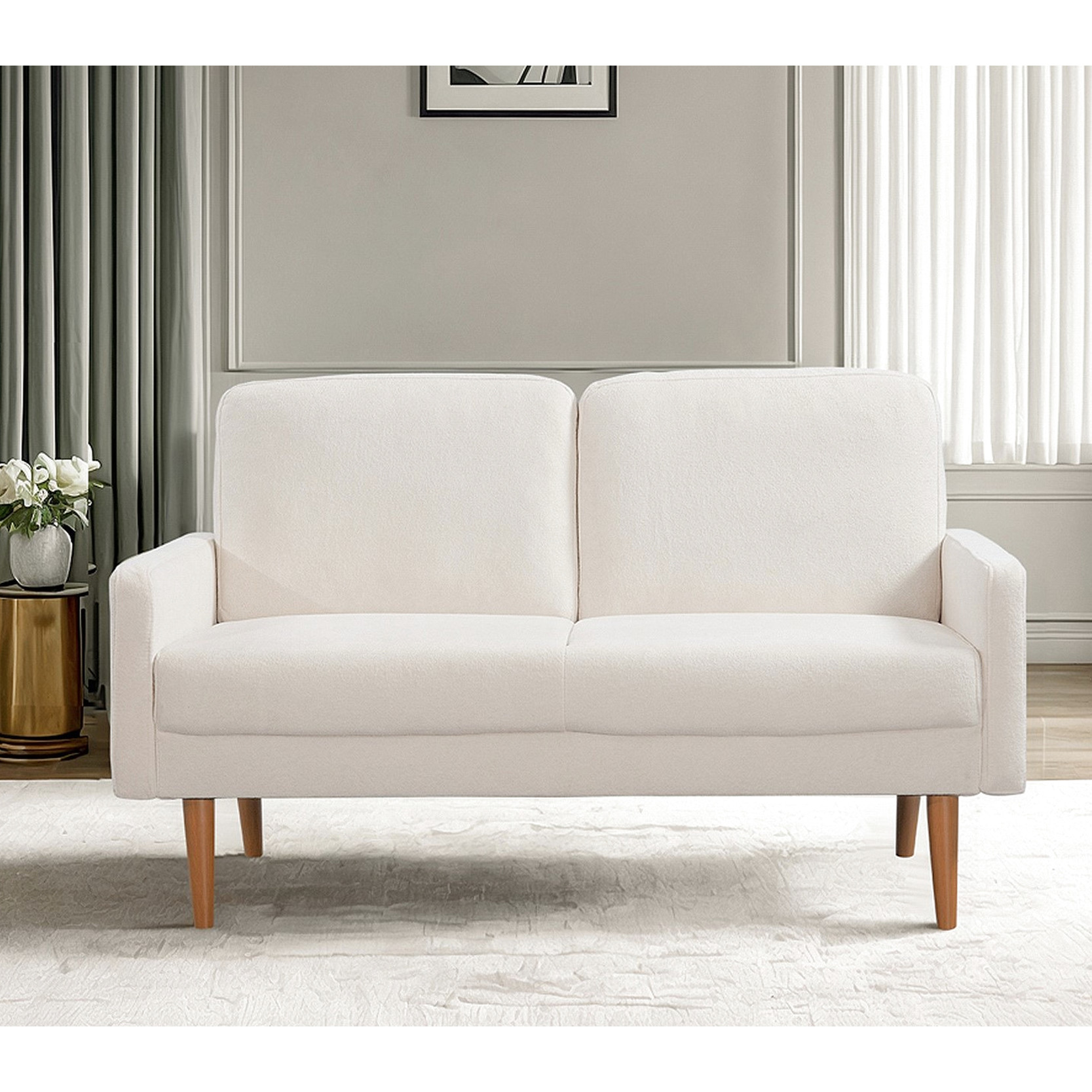 Photo inspiration: Gallery Detail: Velvet Sofa Durable Construction Cozy Seating For Apartment