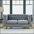 thumbnail image 1 of Velvet Sofa for Living Room,Buttons Tufted Square Arm Couch, Couch Upholstered Button, 1 of 7