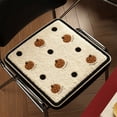 thumbnail image 1 of Velvet Soft Flock Chair Cushion - Ultra Soft & Supportive, Multi-Purpose Seat Pad for Dining Chair, Floor, Kitchen, Living Room & Bedroom, 1 of 6