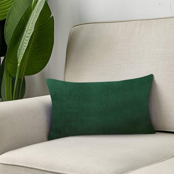Set of 2 Velvet Solid Colors Throw Pillow Covers (With or Without Inserts)