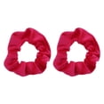 thumbnail image 1 of Velvet Solid Scrunchies - Set of 2-Hot Pink, 1 of 5