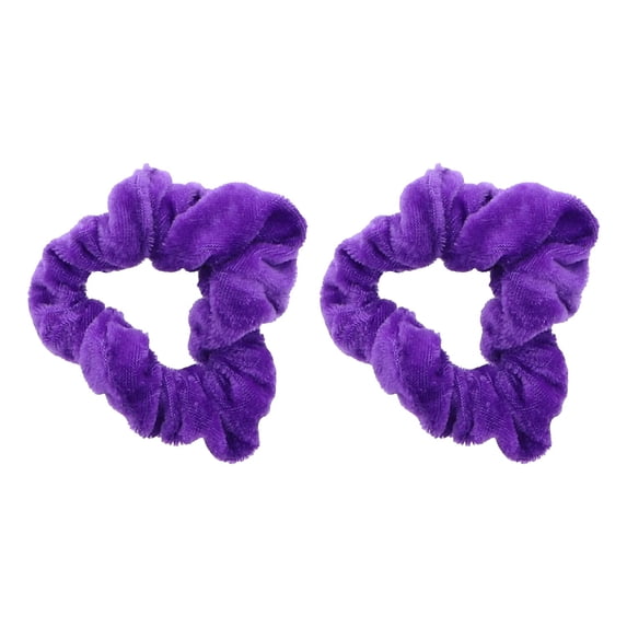 Velvet Solid Scrunchies - Set of 2 (Light Purple)