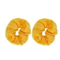 thumbnail image 1 of Velvet Solid Scrunchies - Set of 2 - Yellow, 1 of 5