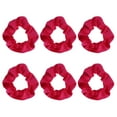 thumbnail image 1 of Velvet Solid Scrunchies - Set of 6-Hot Pink, 1 of 5