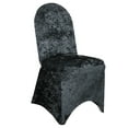 thumbnail image 1 of Velvet Spandex Banquet Chair Cover Black, 1 of 5