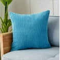 thumbnail image 1 of Velvet Square/Rectangular Stripe Pack of 2 Throw Pillow Covers (Without Inserts), 1 of 11