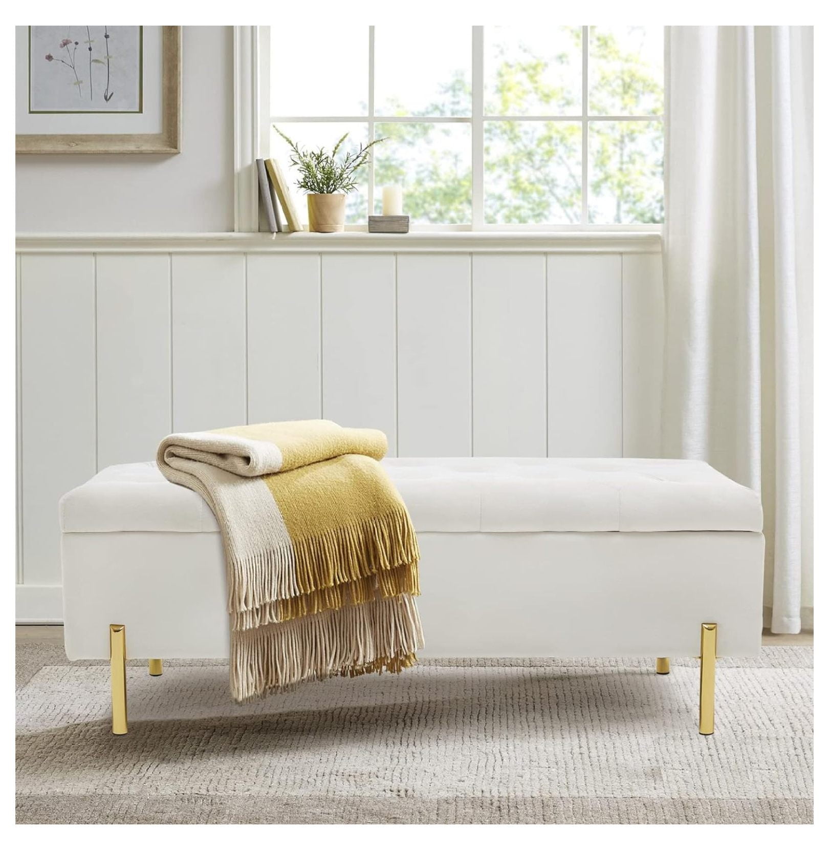 Cool Review About Ivory Bench With Storage