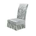 thumbnail image 1 of Velvet Stretch Dining Chair Covers,Slipcovers With Skirt,Chair Cover Removable Washable Kitchen Decorative Chair Protector Slipcover Kitchen Chair Cover, 1 of 6