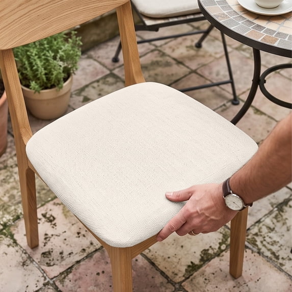 Velvet Stretch Dining Chair Seat Covers Elastic Cushion Slipcovers,C