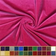 thumbnail image 1 of LitLook Stretch Velvet Fabric by the Yard - 58/60" Soft Velvet Fabric for Dresses, Costumes & Décor - 92% Polyester 8% Spandex - Ultra Hot Fuchsia - 1.5"x1.5" Sample, 1 of 6