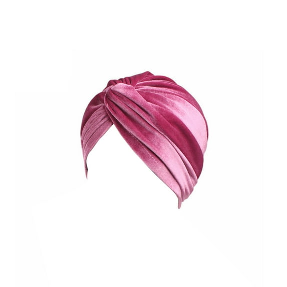 Hontri Velvet Stretch Turban Hat | Accessories Clearance! D One Size