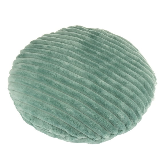 Velvet Strip Cushion Cover Bar Stools Cushions, Makeup Dressing Stools Seat Pad, Wicker Chair Pads 40cm Diameter Green