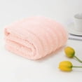 thumbnail image 1 of Velvet Striped Bath Towel, Soft and Absorbent Face Towel with Velvet Edging, Quick-Dry Microfiber for Bath, Spa, and Gym, 1 of 3