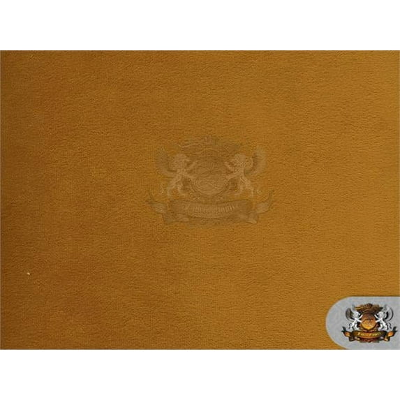 Velvet Suede Cotton Backing Drape Upholstery BELLA Fabric 03 GOLDENROD / 58" Wide / Sold by the yard