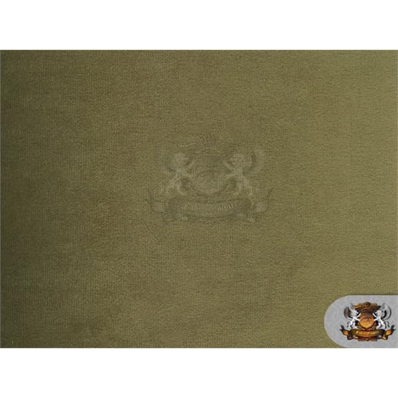 Velvet Suede Cotton Backing Drape Upholstery BELLA Fabric 32 MOSS / 58" Wide / Sold by the yard
