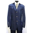 thumbnail image 1 of Velvet Suits - Patch Pocket = Three Button Suit With Zipper On Sleeve Blue, 1 of 1