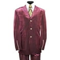 thumbnail image 1 of Velvet Suits - Patch Pocket = Three Button Suit With Zipper On Sleeve Red, 1 of 1
