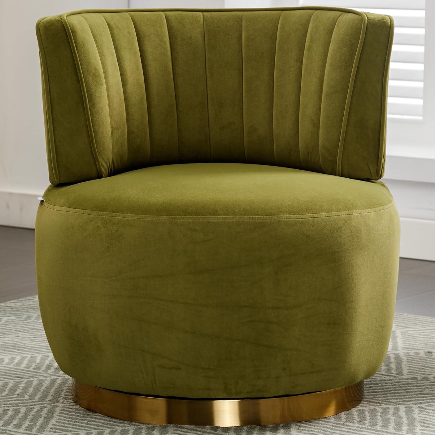 Velvet Swivel Barrel Chair Modern Upholstered Accent Chair 360 Velvet Swivel Barrel Chair Modern Upholstered Accent Chair 360