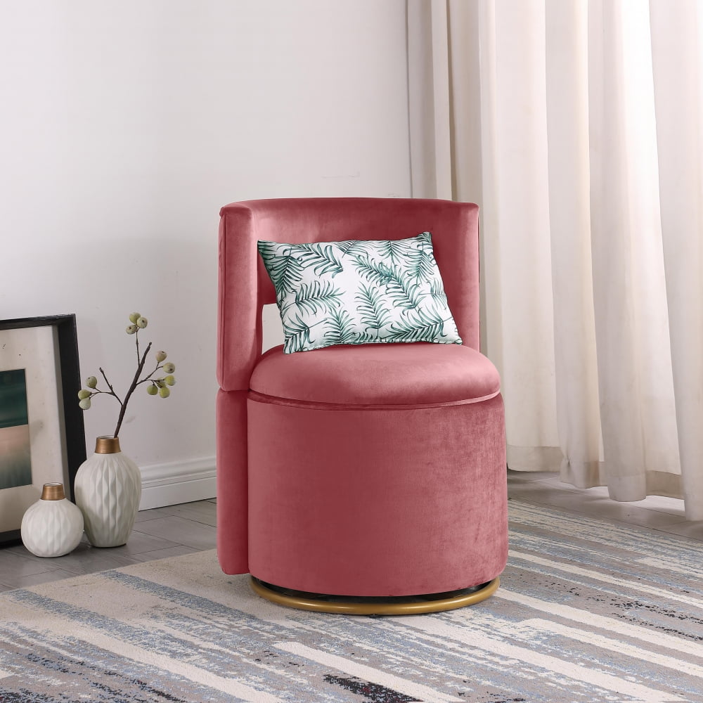 Vintage velvet swivel discount chair