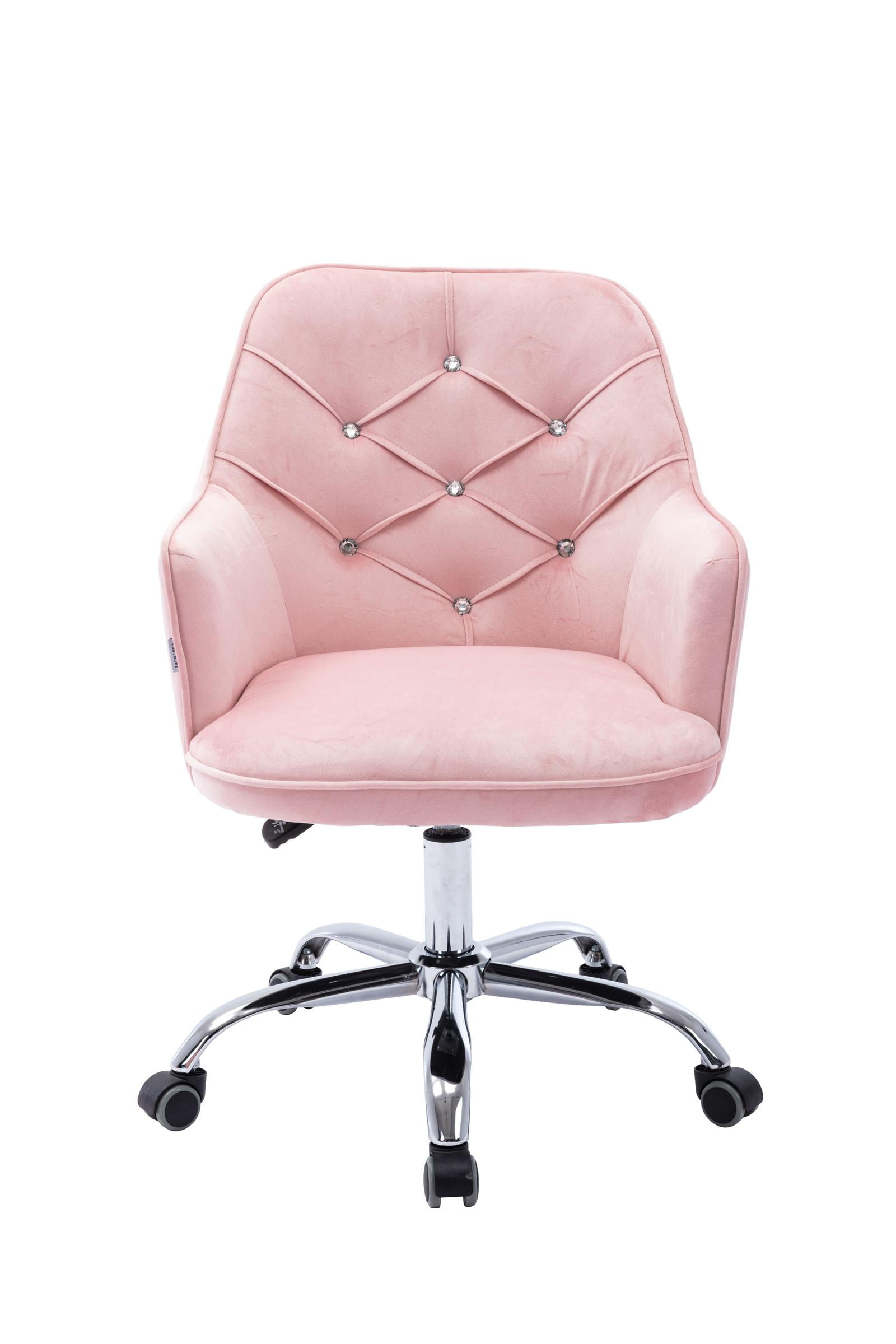 Comfortable pink 2024 desk chair