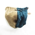 thumbnail image 1 of Velvet Teal and Lt Brown Dice and Gaming Bag 6 x 7 inches Wondertrail, 1 of 2