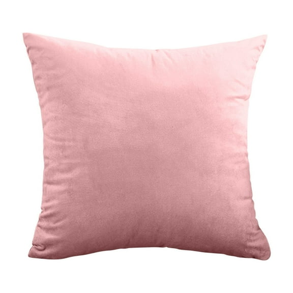 Velvet Throw Pillow Cover 18" x 18" Solid Color Square Decorative Cushion Case for Sofa Livingroom Bedroom Office