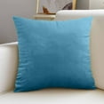 thumbnail image 1 of Velvet Throw Pillow Cover,Soft Plush Solid Color Decorative Pillowcase with Hidden Zipper,Cozy Square Cushion Case for Sofa Couch Bed Bedroom Living Room Decor,Pillow Insert Not Included, 1 of 5