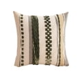 thumbnail image 1 of Velvet Throw Pillow Covers Striped Rectangular 18x18In Unbiased-Colored Sofa Pillowcases Black Velvet Pillow Covers, 1 of 6