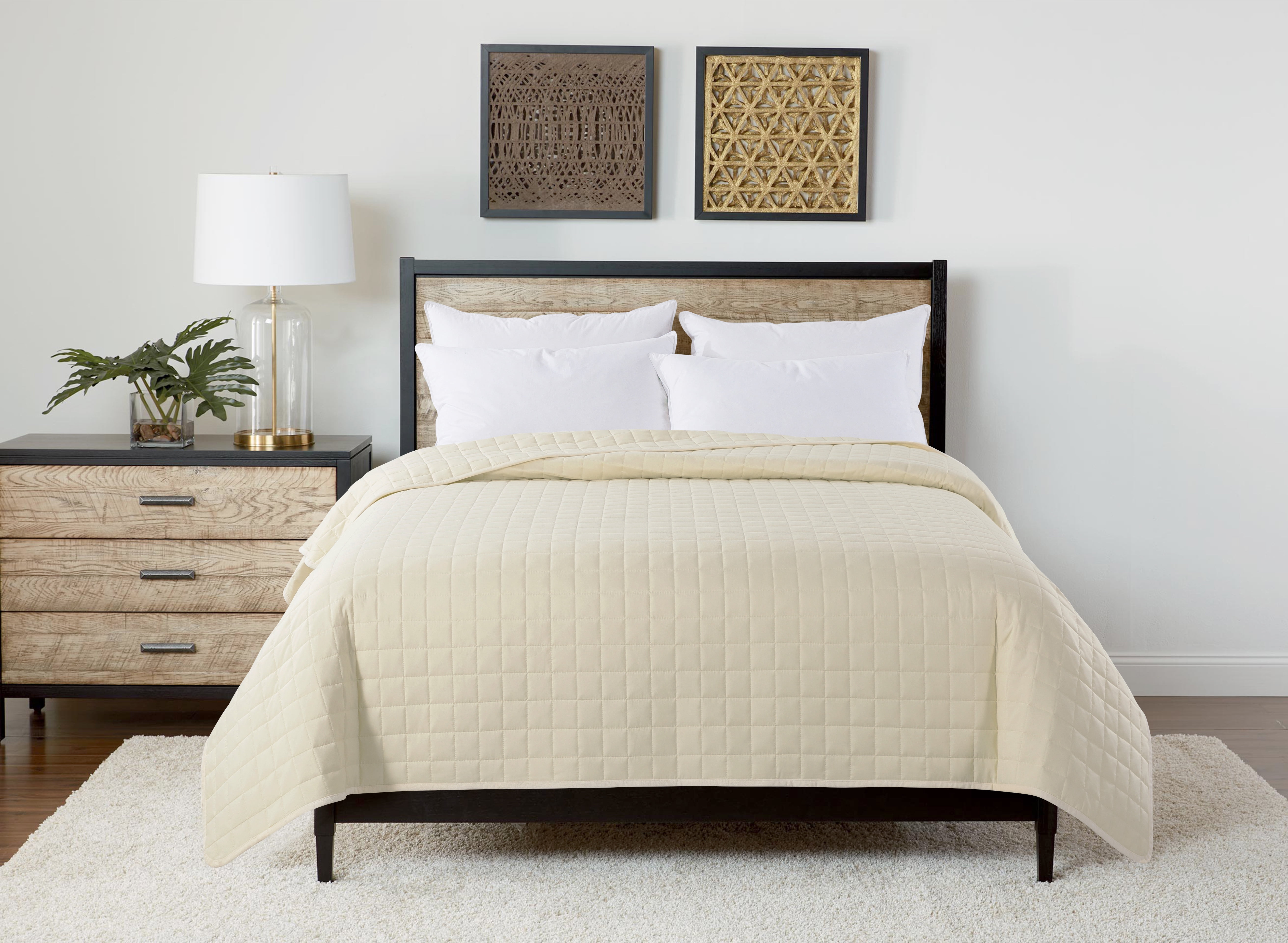 Velvet Trim - Winter White/Cream - Full/Queen