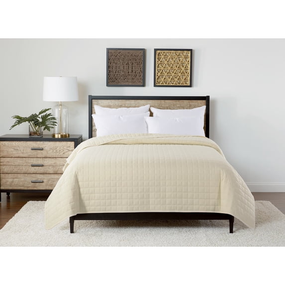 Velvet Trim - Winter White/Cream - Full/Queen