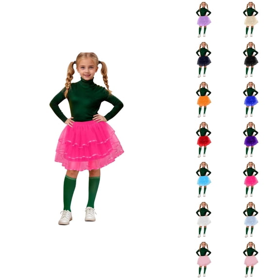 Velvet Tulle Stage Dress for Girls – Solid Multi-Layer Performance Gown Ages 3-14, Elegant Formal Wear, Luxe Upgrade from Pink Dress for Girls Simplicity