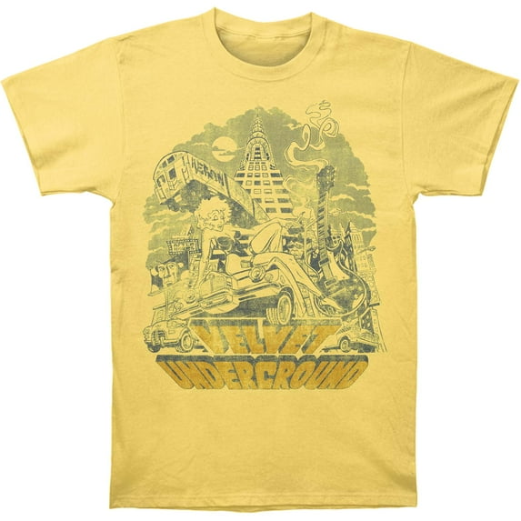Velvet Underground Men's NYC Slim Fit T-shirt X-Large Banana